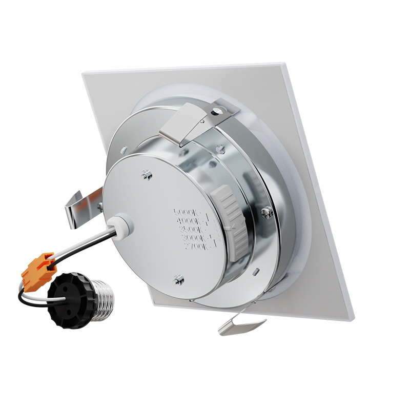 4'' Square Baffle Trim Retrofit Downlight