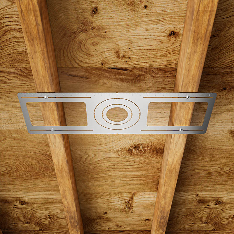 Round Hole New Construction Rough-in Plate with 3