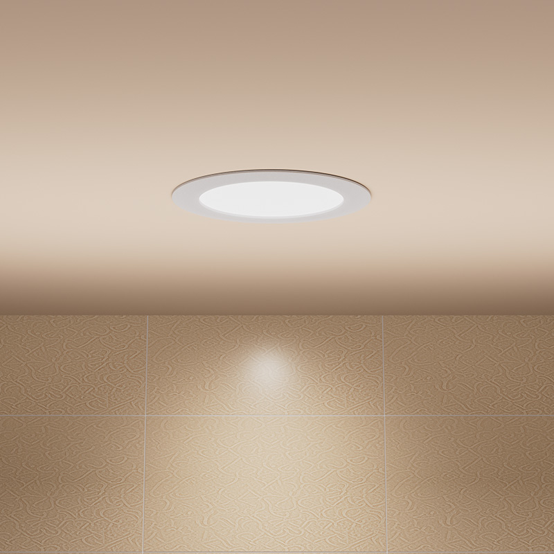 6'' Round Baffle Trim Flat Can Light -- 12W, 1000LM
