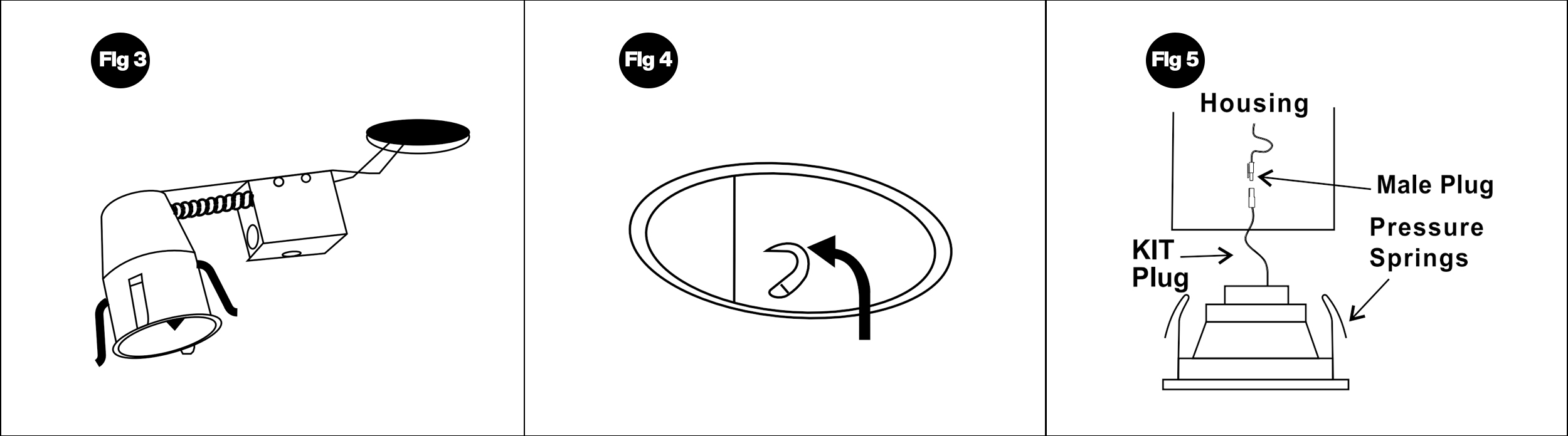 4 Inch Remodel Recessed Light Housing-Can with TP24 Connector-A+-07 4 Inch Remodel Recessed Light Housing-Can with TP24 Connector-A+-07